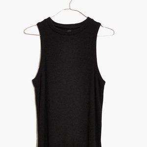 Madewell Bouclé Tank Top - True Black (NWT)